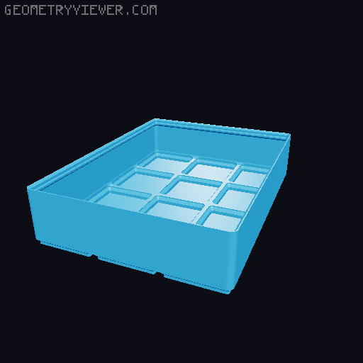 Gridfinity cups height 5 (39mm) collection 3D model thumbnail