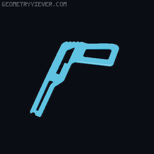 Quick Rubber Band Gun 3D model thumbnail