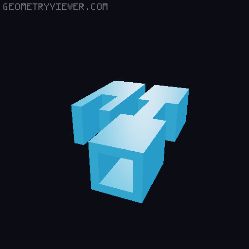 6 Tongues Puzzle 3D model thumbnail