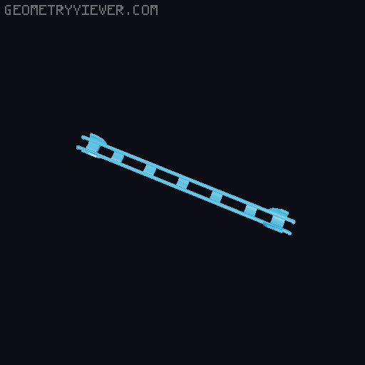 Marble track - rails (Gravitrax compatible) 3D model thumbnail