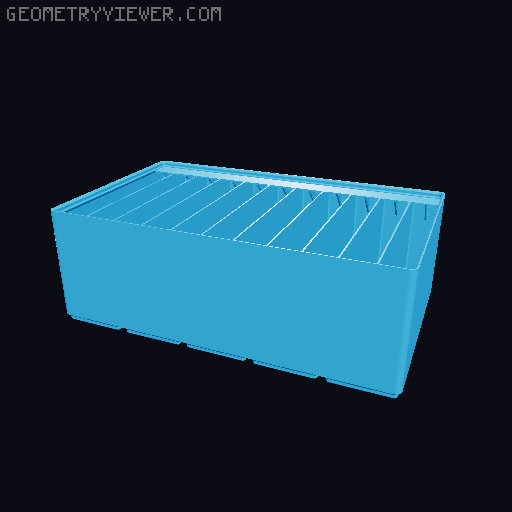 Gridfinity Ultra Light Bins - Divider Label Edition 3D model thumbnail