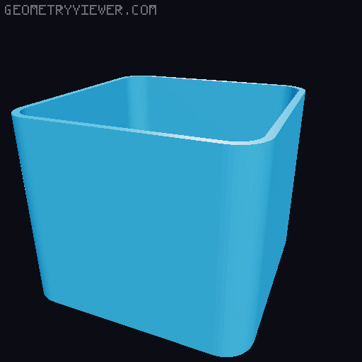 Bin for Ikea skadis - 564 models - hooks need support 3D model thumbnail