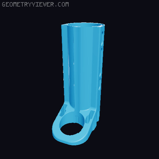 Sillybutts Breacher Star Wars inpired barrel shroud and muzzle 3D model thumbnail