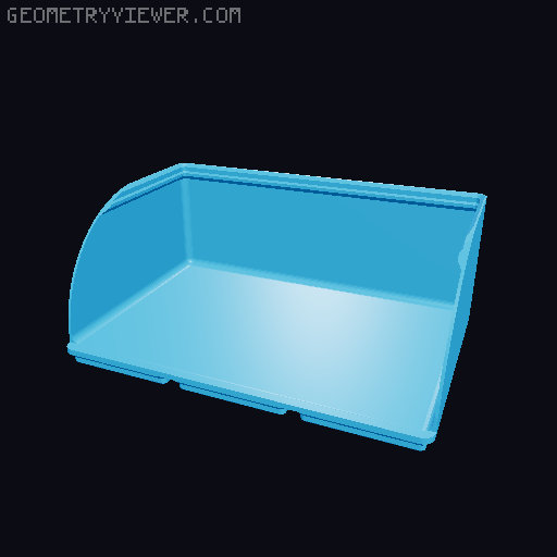 Gridfinity rouded bins collection all sizes 3D model thumbnail