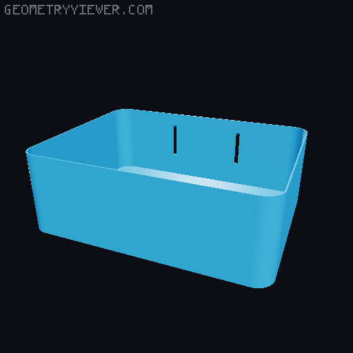 Skadis bin bigger mod 3D model thumbnail