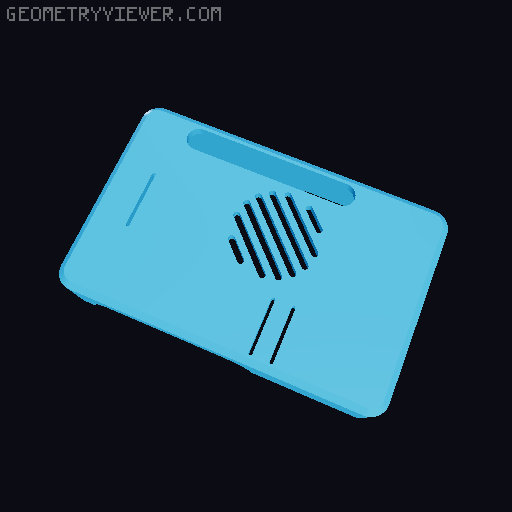 Remix of Raspberry Pi 5 Case Pineboards NVME 3D model thumbnail