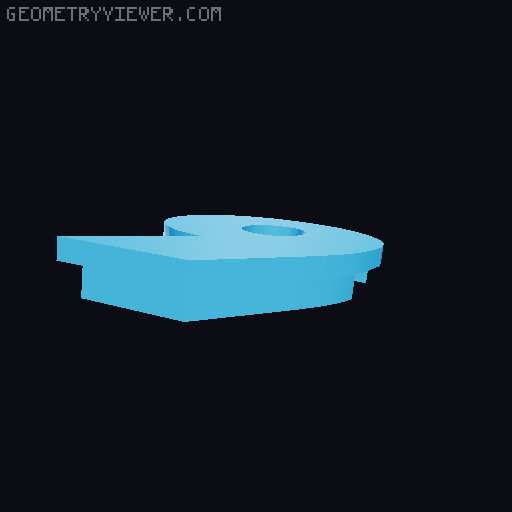 Retro Style Desk Clock 3D model thumbnail