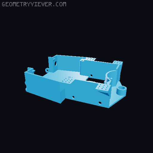 3D Printed RC Articulated Dump Truck 3D model thumbnail