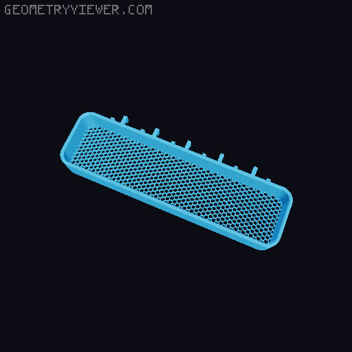 Tray for IKEA SKADIS 3D model thumbnail
