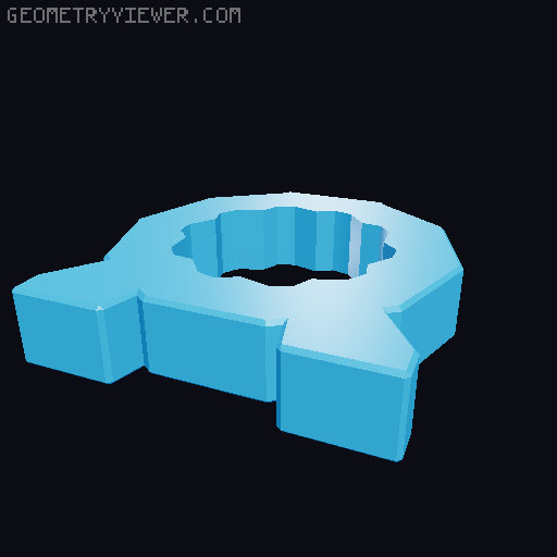 MtG Life Counter - Arrows on Top 3D model thumbnail