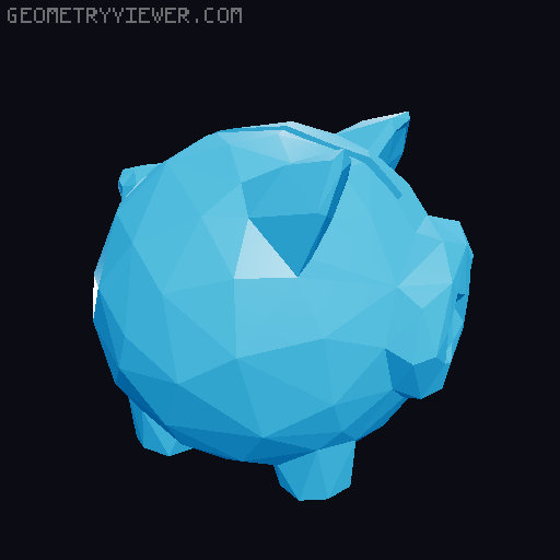 Worlds Smallest Piggy Banks (UK Coins) 3D model thumbnail