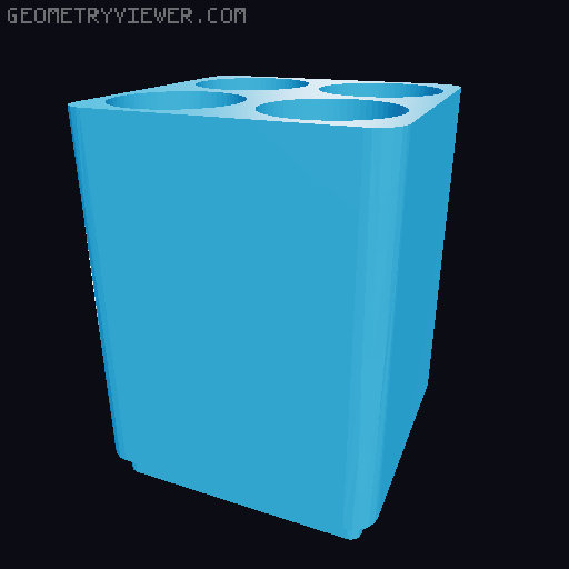 GRIDFINITY laboratory organizer 3D model thumbnail