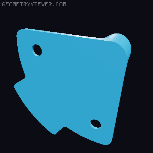 Darts Holder Wall Mount  3D model thumbnail