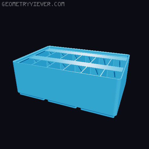 Gridfinity Ultra Light Bins - Divider Label Edition 3D model thumbnail