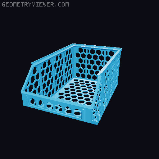 Stackable Baskets 3D model thumbnail