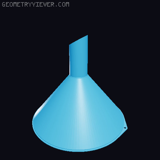 Funnels. Various sizes 25mm to 200mm 3D model thumbnail