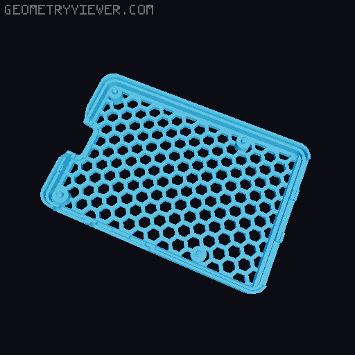 Raspberry Pi 5 Case Snap - based On Malolo's screw-less design - Customizable 3D model thumbnail