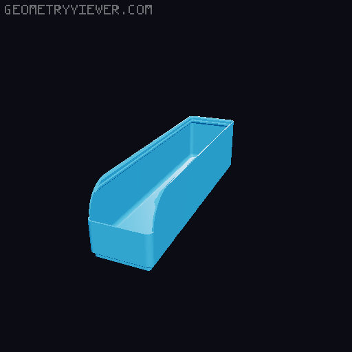 Gridfinity rouded bins collection all sizes 3D model thumbnail