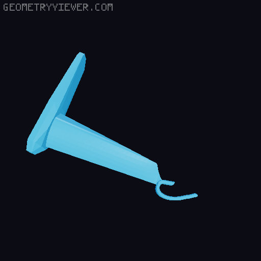 Oculus Quest 2 Wall Mount - Tape Edition 3D model thumbnail
