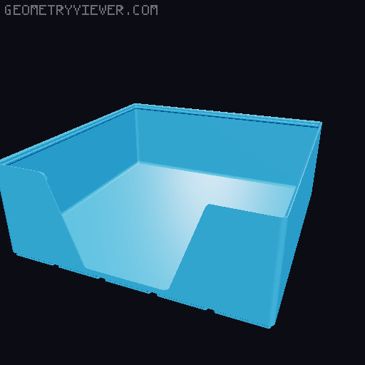 Gridfinity wall cutout collection 3D model thumbnail