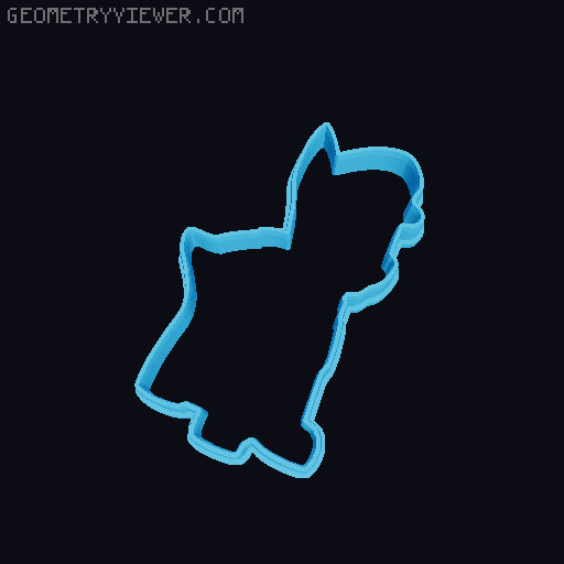 Cookie cutter - Chase 3D model thumbnail