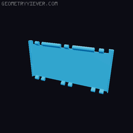 Desktop Mini Toolbox - Top Cabinet: 4 Drawer Edition 3D model thumbnail