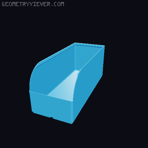 Gridfinity rouded bins collection all sizes 3D model thumbnail