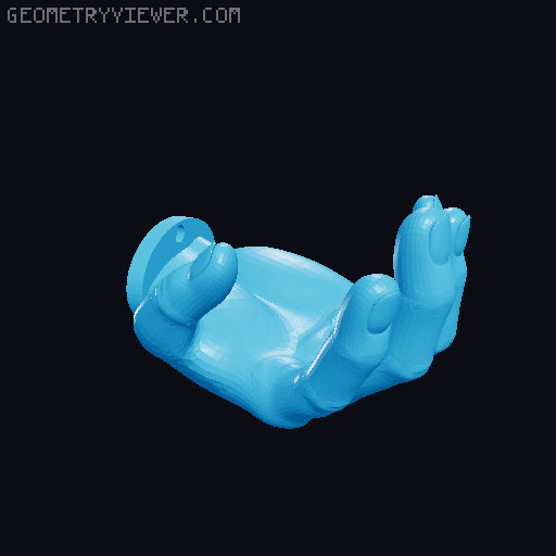 Guitar wallmount 3D model thumbnail