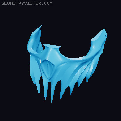 Slaughter to prevail / Alex Terrible Mask 3D model thumbnail