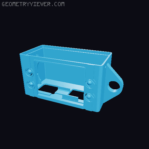 Pwnagotchi Display Hat Mini w/ molle clip 3D model thumbnail