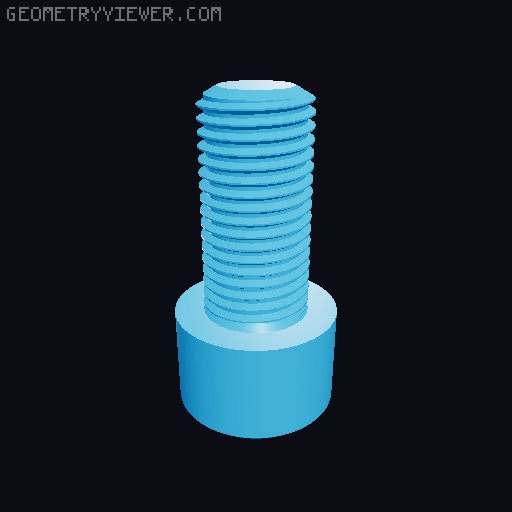 Hundreds of Metric Allen Screws with Cylindrical Head M2 up to M64 3D model thumbnail