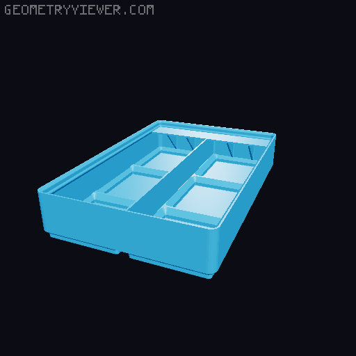 Gridfinity Ultra Light Bins - Divider Label Edition 3D model thumbnail