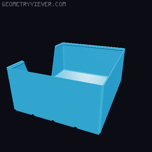Gridfinity wall cutout collection 3D model thumbnail