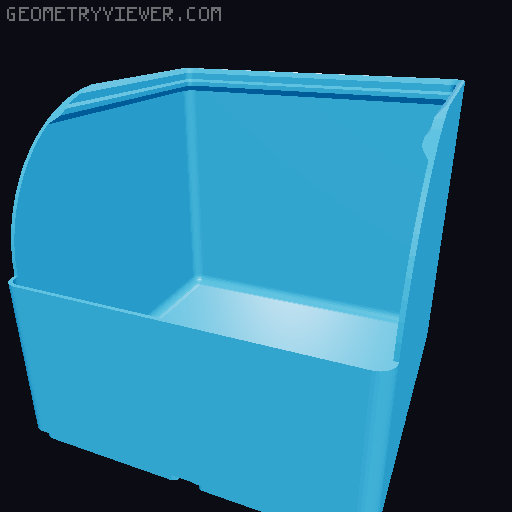 Gridfinity rouded bins collection all sizes 3D model thumbnail