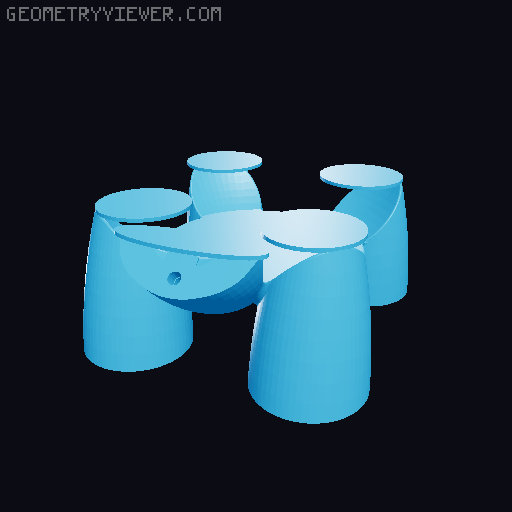 Echo Dot 4 Stand Alexa Mount Hippo, NEW divided version for easier printing 3D model thumbnail