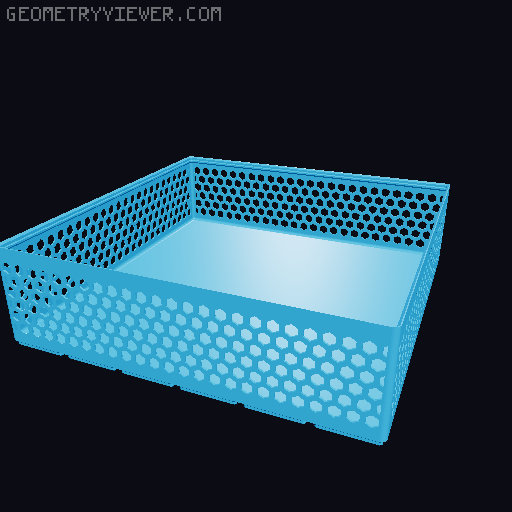 Gridfinity Hex Bins all sizes 3D model thumbnail