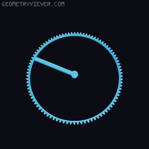 Hollow Clock V 3D model thumbnail