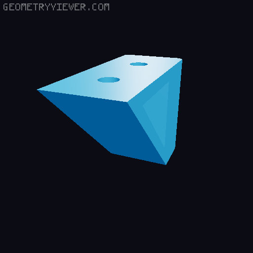 Hex Dice Tray for Modular Desk Clamp 3D model thumbnail
