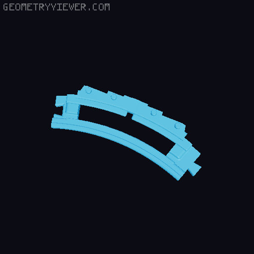 Stargate modified Chevron parts 3D model thumbnail
