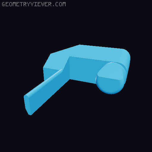 Sig P250 Toy blowback Shell ejecting kit 3D model thumbnail
