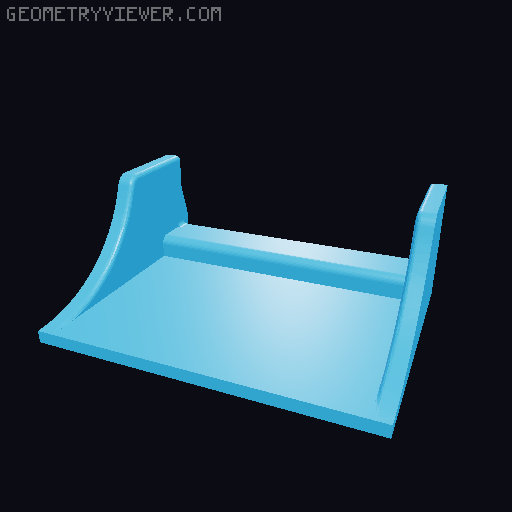 Wall Control Shelf 3D model thumbnail