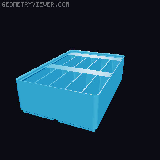 Gridfinity Ultra Light Bins - Divider Label Edition 3D model thumbnail