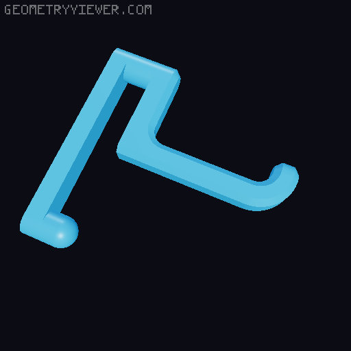 IKEA SKÅDIS / SKADIS Hooks 3D model thumbnail