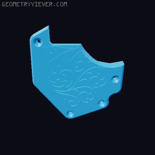 The Stagecoach modified embossed decals. 3D model thumbnail
