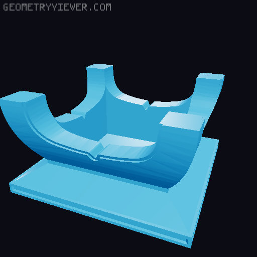 Lithophane Lamp 3D model thumbnail
