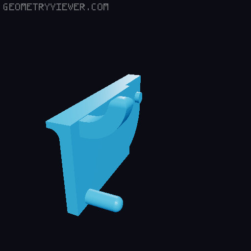 Ultimate Drawer System XL Pegboard Adapter 3D model thumbnail