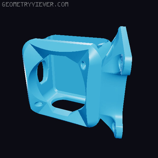 T4 Max FOV Action 2 DJI TPU Drone Mounts 3D model thumbnail