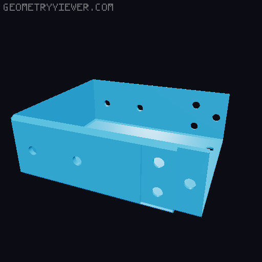 Jan Vitek's Sewing Box - Screwed version 3D model thumbnail