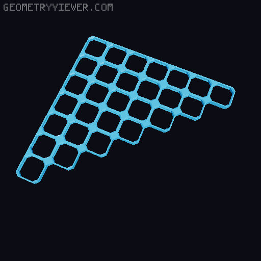 openGrid Triangular Tiles (2x2 - 12x12) 3D model thumbnail