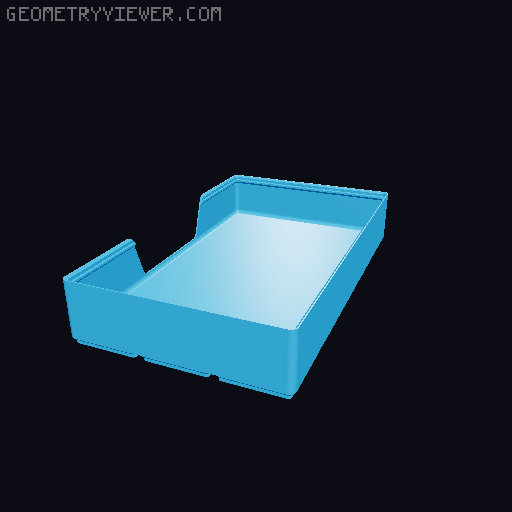 Gridfinity wall cutout collection 3D model thumbnail